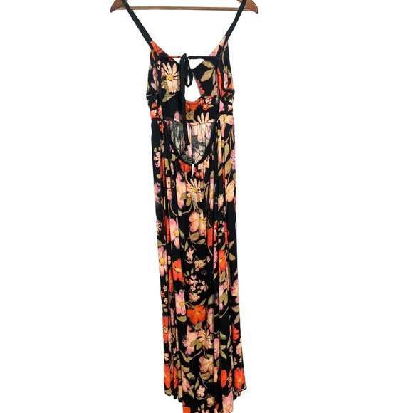 NWT Free People Wisteria Maxi Dress Foral Colorful Open Back Women Size Large - Picture 3 of 9